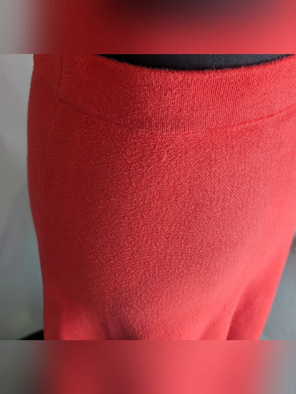 Express Coral Sweater Knit Midi Skirt Size Small Flare A-Line
